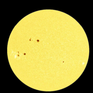 Número relativo de manchas solares